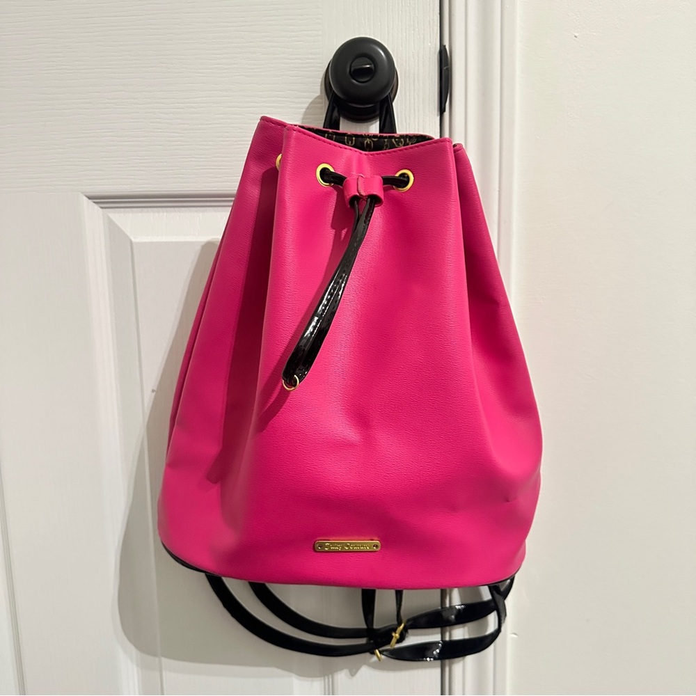 Juicy Couture Y2K Drawstring Bucket Backpack